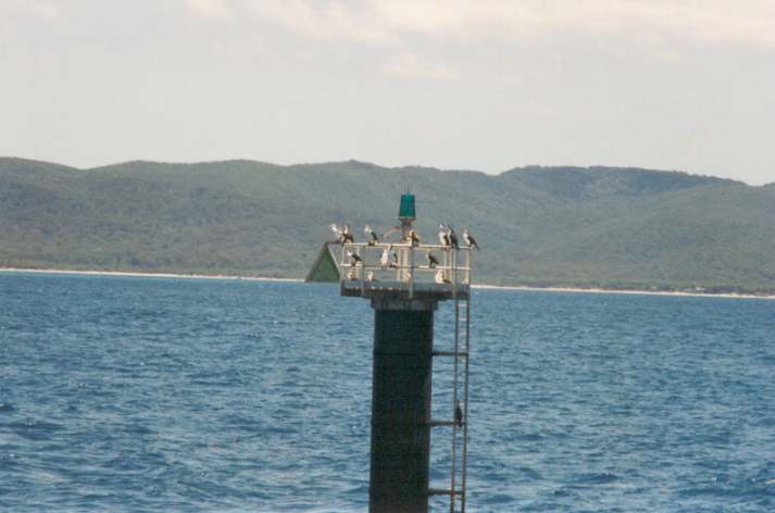 Navagation marker near Moreton Island